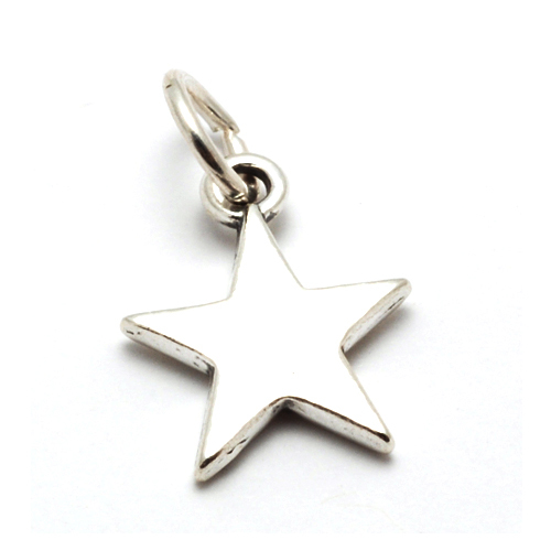 Charms & Solderable Accents Sterling Silver Star Charm